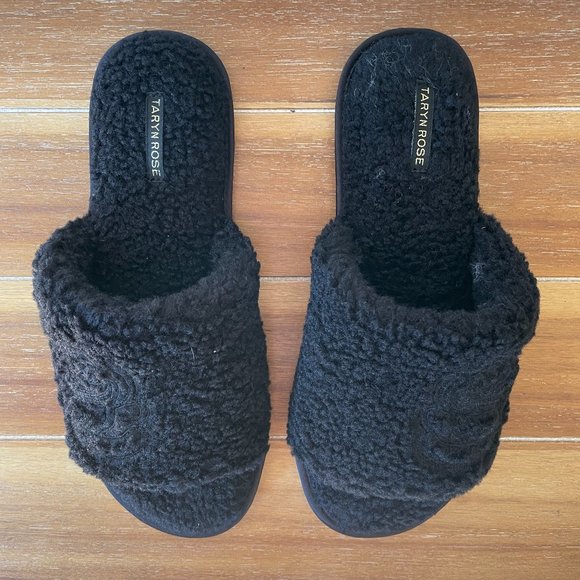Taryn Rose Faux Shearling Slippers - Picture 3 of 6